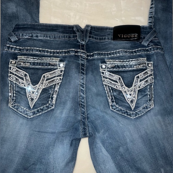 Vigoss Women’s Bling Jeans Sz 7/8 - Picture 4 of 4